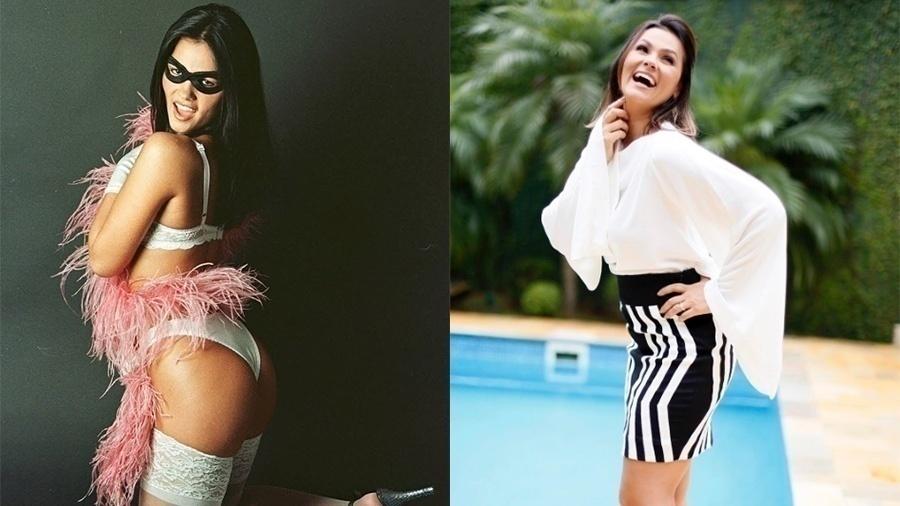 Suzana Alves, a Tiazinha, surgiu no programa "H", apresentado por Luciano Huck, na Band, em 1997 - Patrícia Santos/Folhapress e Reprodução/Instagram