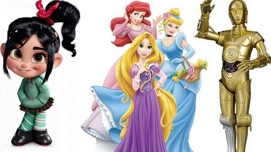 Um personagem do jogo princesas da disney