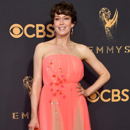 A atriz Carrie Coon no Emmy 2017 - Frazer Harrison/Getty Images