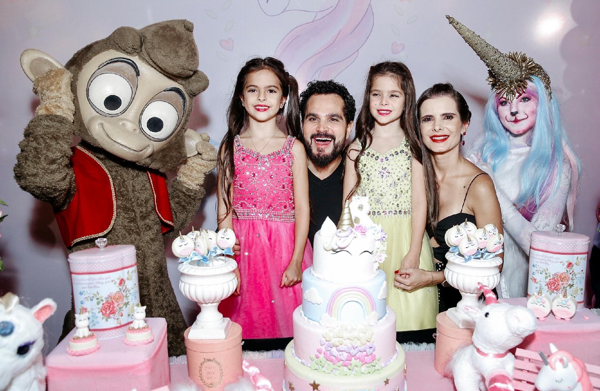 Além de unicórnios, a festa também teve a temática floresta - Manuela Scarpa/Brazil News