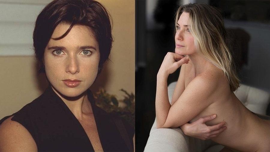 Letícia Spiller completa 45 anos nesta terça-feira (19). As fotos comprovam o quanto o tempo só fez bem a ela. À esquerda, a atriz, aos 25 anos, na novela "Suave Veneno", e à direita de topless em foto recente mostrando que está linda aos 40 e poucos - Divulgação/Globo e Reprodução/Instagram