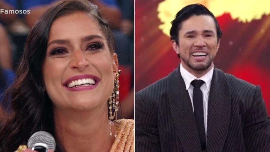 Maria Joana e Reginaldo Sama choram na "Dança dos Famosos" - Montagem/UOL/Reprodução/TV Globo
