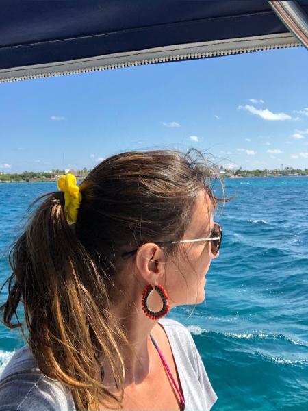 Luciana Cardoso, mulher de Faustão, durante passeio de barco no México - Reprodução / Instagram - Reprodução / Instagram