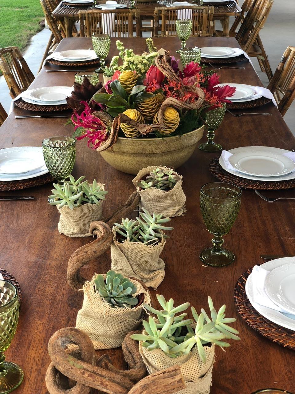Detalhes das mesas do casamento de Caroline Bittencourt e Jorge Sestini - Filipe Paes/Studio 47