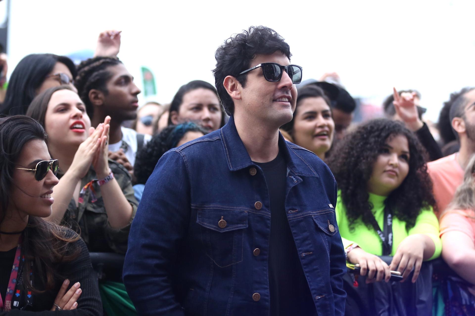 Bruno de Luca, um dos apresentadores do Multishow, curte show da banda Plutão já foi Planeta - Roberto Filho/Brazil News