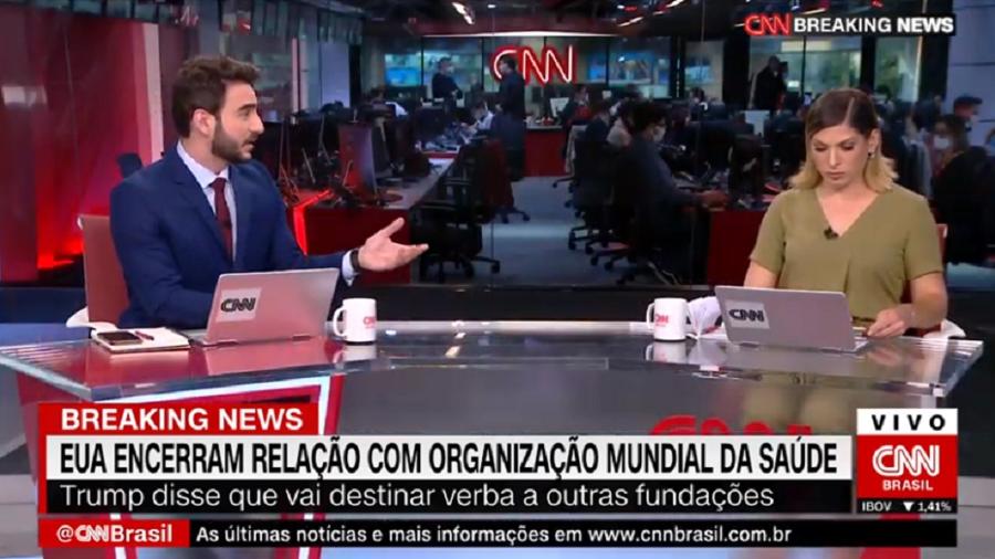Evandro Cini substituiu Reinaldo Gottino na bancada  - Reprodução/CNN Brasil