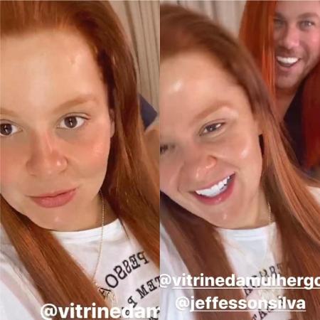 Maiara, dupla com Maraisa, retoca cabelo e fica mais ruiva - Reprodução / Instagram