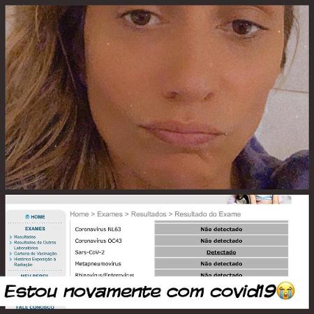 Luisa Mell postou foto e mostrou o exame de covid-19 - Reprodução/Instagram