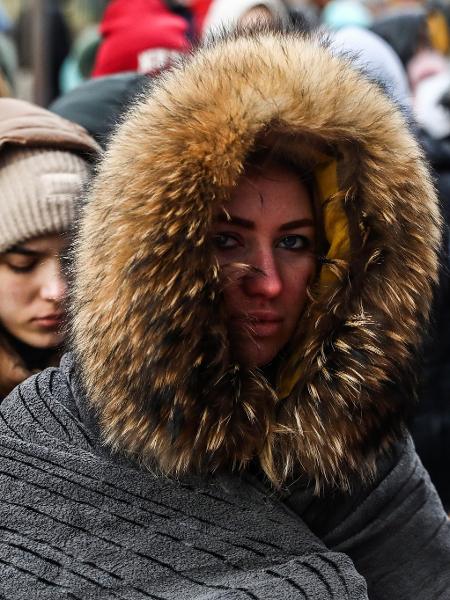 Refugiadas ucranianas mulheres guerra da Ucrânia - NurPhoto via Getty Images