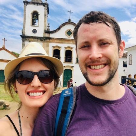 Mariana Zanon e Matthieu Labour, que se conheceram no Tinder - Arquivo Pessoal