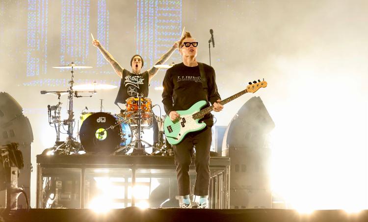 Blink-182 durante show Lollapalooza Brasil 2024