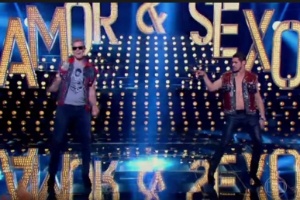 Ao lado de Otaviano Costa, José Loreto dança de salto alto no "Amor e Sexo" - Reprodução/TV Globo - Reprodução/TV Globo