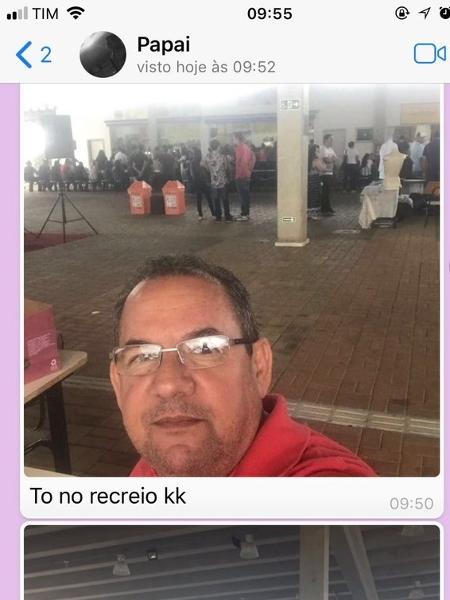 Hilário Pires, 56, entrou na faculdade e mostrou seu "recreio" para a filha - Reprodução/Twitter