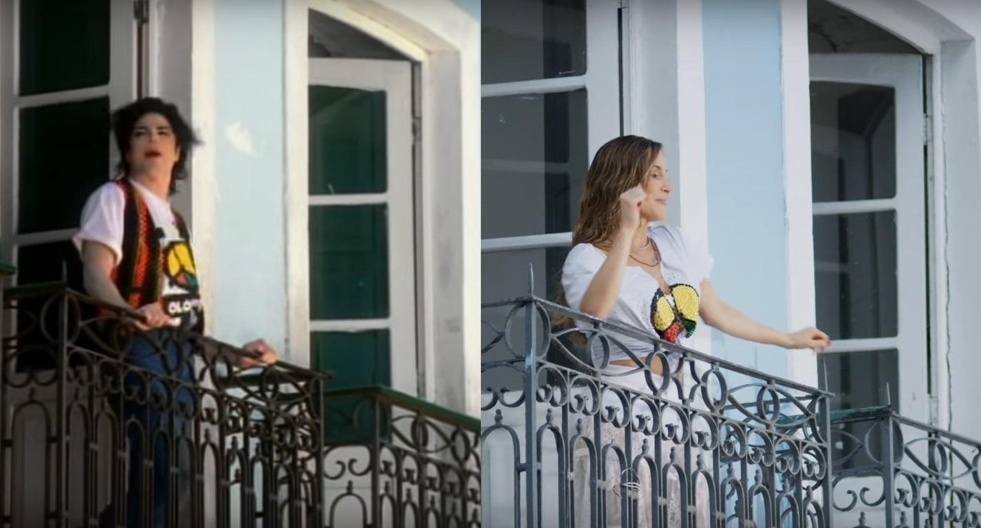 Claudia Leitte homenageia Michael Jackson em clipe de "Saudade", rodado no Pelourinho, em Salvador - Reprodução/Montagem