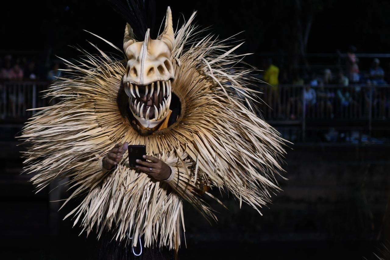 Campeã da Série A em 2019, a Estácio de Sá busca o título do Grupo Especial com o enredo "Pedra" - Lucas Landau/UOL