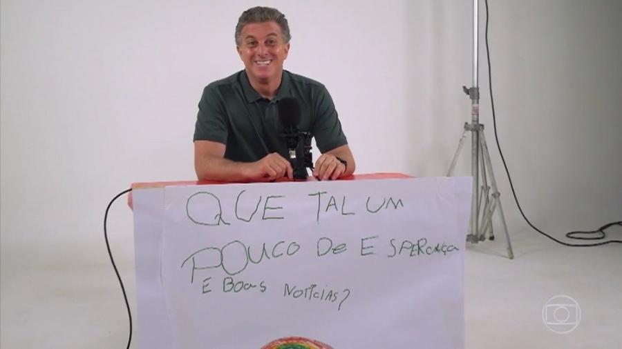Luciano Huck lança novos episódios do "Que Tal um Pouco de Esperança e Boas Notícias?" - Divulgação/TV Globo