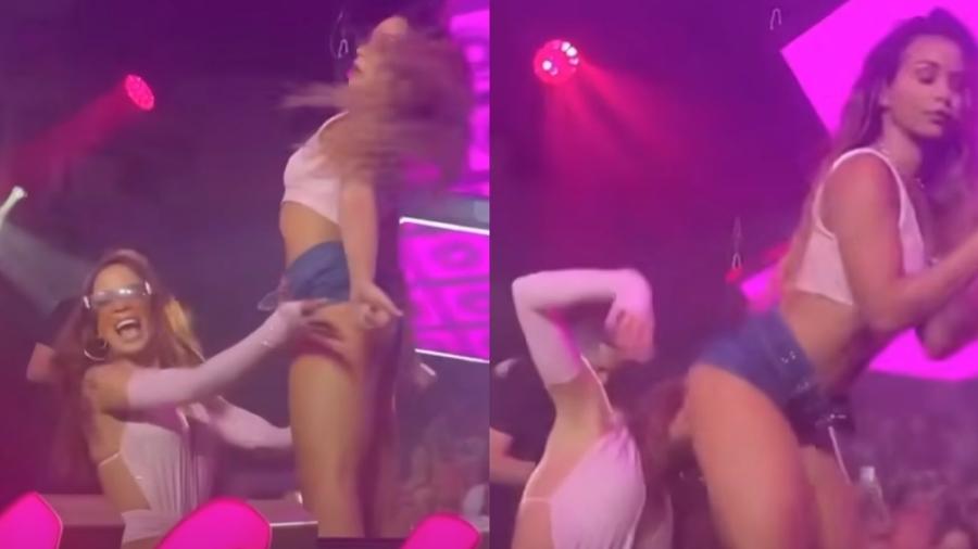 Anitta dançou ao lado da sua bailarina e ex-affair, Ohana Lefundes - Reprodução/Instagram