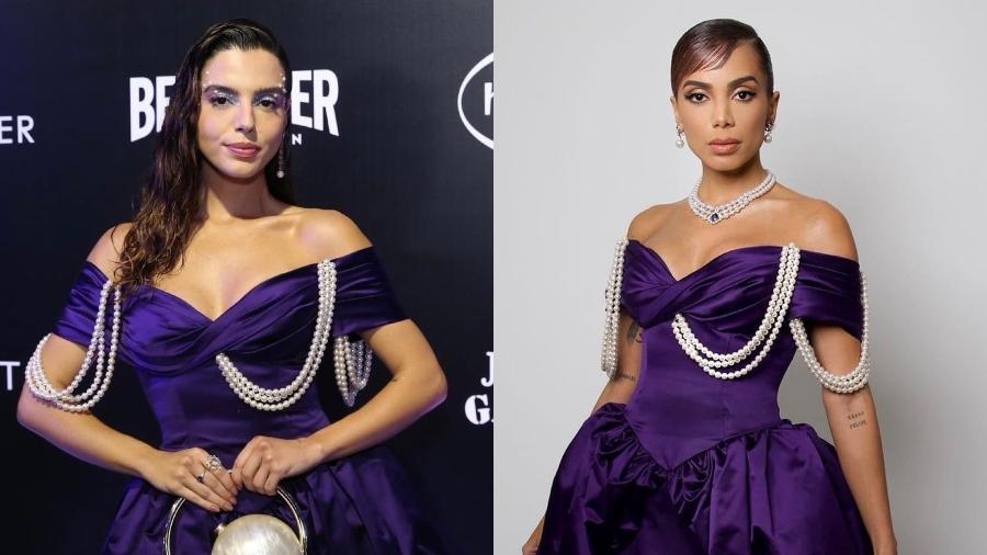 Para o Baile da Vogue 2023, Giovanna Lancellotti alugou vestido que a amiga Anitta usou no MET Gala 2022 - Leca Novo/ Reprodução/ Instagram @anitta