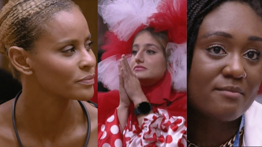 Aline, Bruna e Sarah estão no Paredão - TV Globo/Reprodução