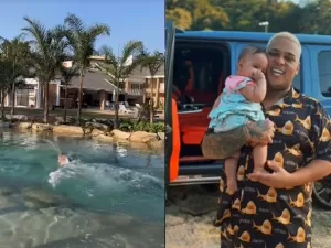 MC Ryan SP constrói lago artificial para filha: 'Homenagem'