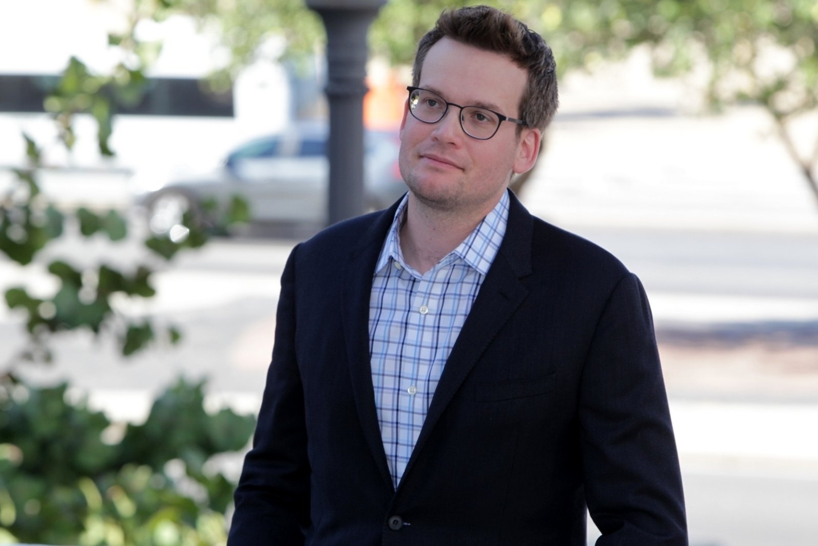 1.jul.2015 - Ator Nat Wolff e autor John Green fazem lançamento do filme "Cidades de Papel", no Hotel Copacabana Palace - Marcello Sá Barretto / AgNews