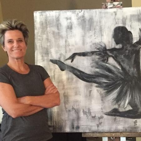 Virginia Lago, ex-"Qual É a Música", trabalha com pintura nos Estados Unidos - Arquivo pessoal - Arquivo pessoal