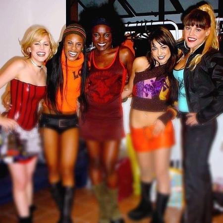Luciana, Aline, Karin, Patricia (hoje Li) e Fantine: as integrantes do Rouge - Reprodução/Instagram/aline_wirley