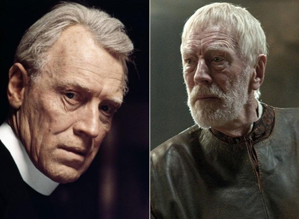 À esquerda, Max von Sydow em cena em "O Exorcista" (1973). À direita, atuando no longa "Robin Hood" (2010) - Divulgação