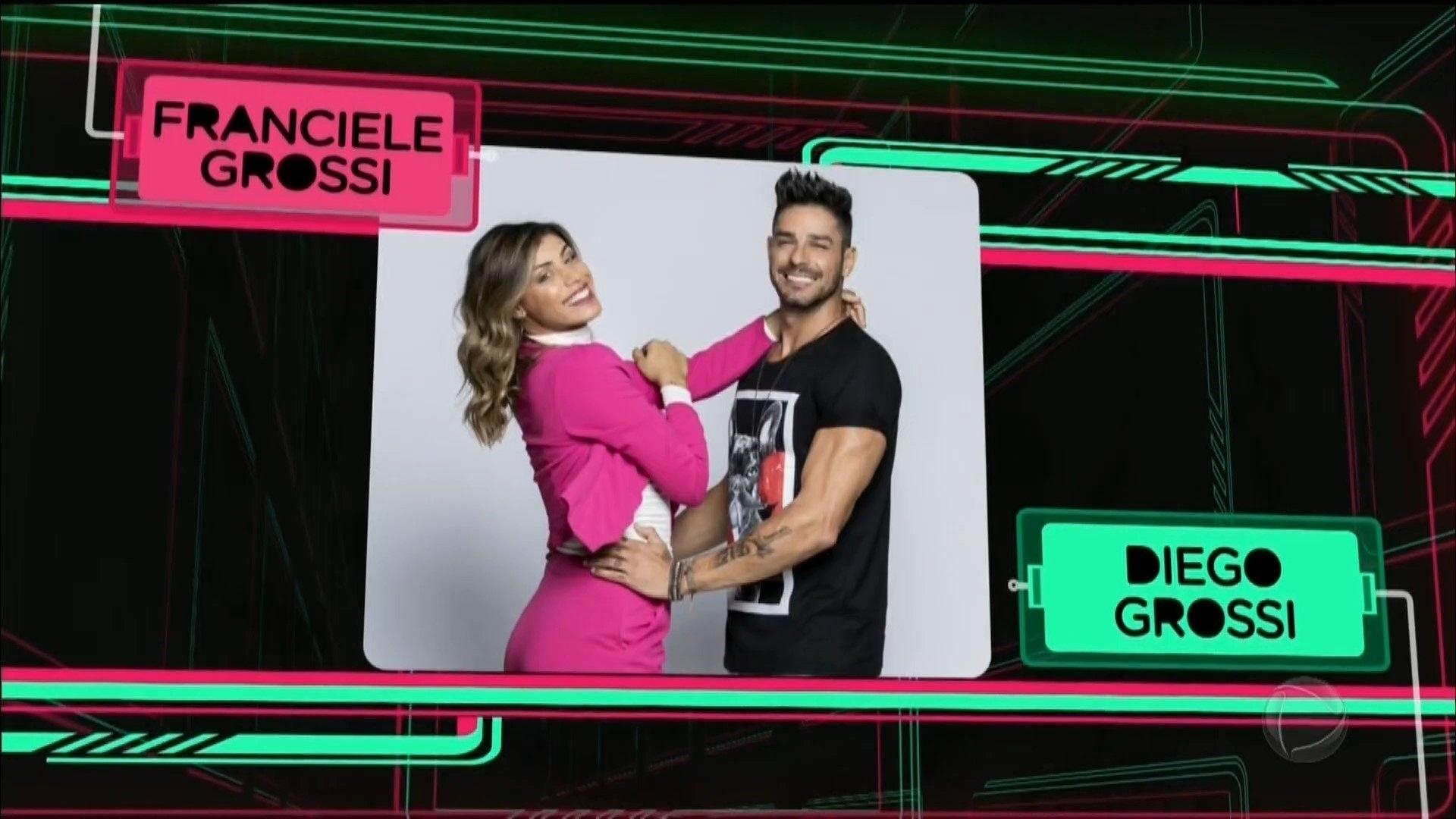 O "casal FranGo" do "BBB14", Franciele Grossi e Diego Grossi - Reprodução/Record
