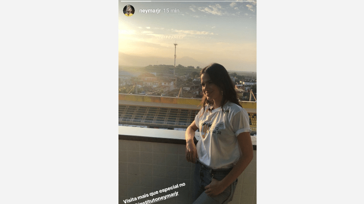 Neymar compartilha foto de visita de Bruna Marquezine em seu instituto - Reprodução/Instagram - Reprodução/Instagram