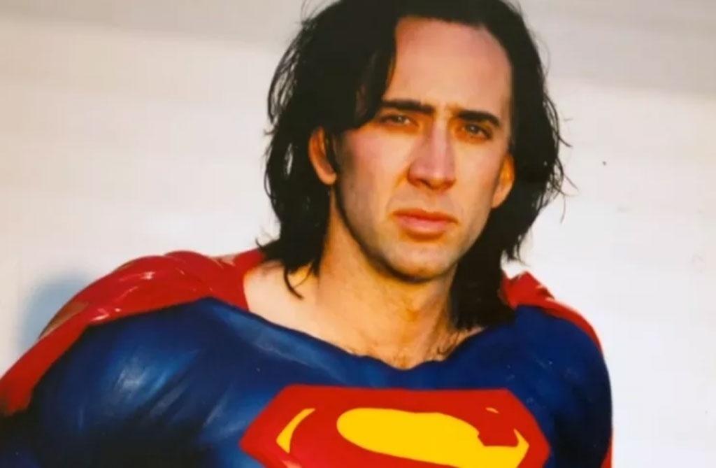 Nicolas Cage trajado como Superman - Reprodução