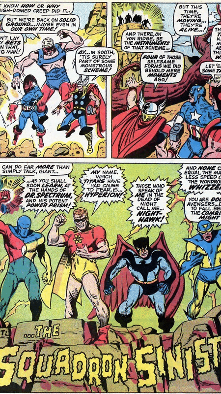 Trecho da HQ "Vingadores #69", lançada em 1969 - Reprodução - Reprodução