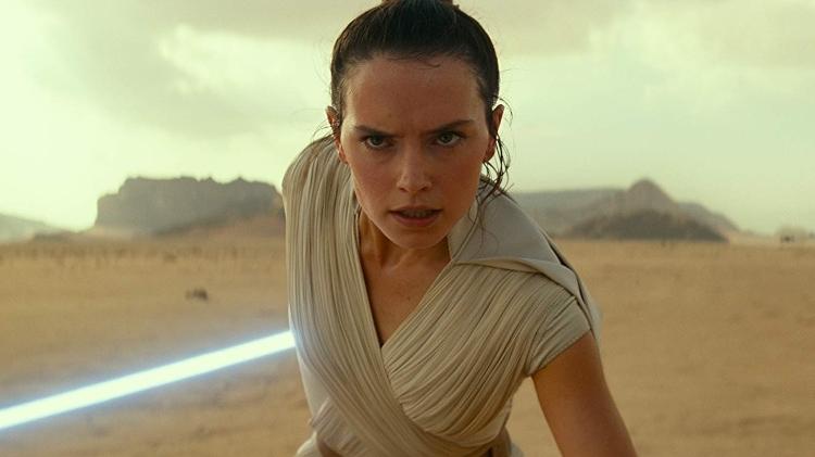 Rey (Daisy Ridley) preparada para lutar em "Star Wars IX: The Rise of Skywalker" - Divulgação - Divulgação