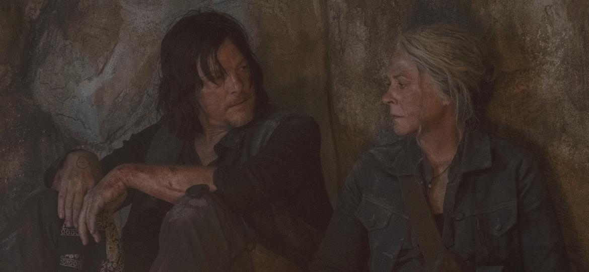 Daryl (Norman Reedus) e Carol (Melissa McBride) em cena da 10ª temporada de The Walking Dead - Chuck Zlotnick/AMC