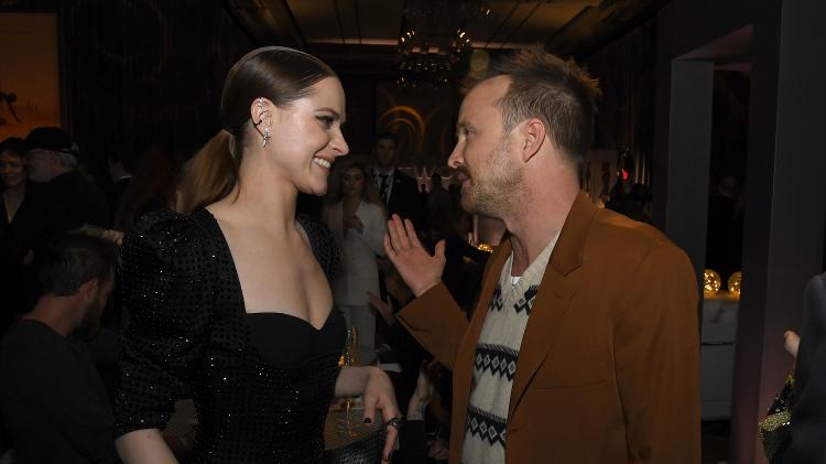 Evan Rachel Wood e Aaron Paul em evento de 'Westworld' - Kevin Winter/Getty Images - Kevin Winter/Getty Images