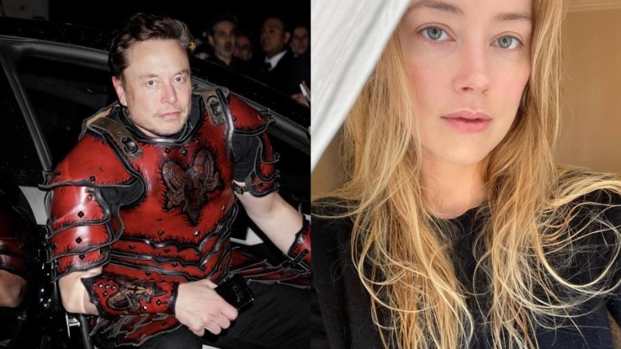 Amber e Musk namoraram após a separação da atriz com Depp, em 2016 - Reprodução/Instagram e Twitter