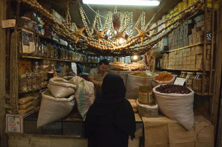 Souk em Aleppo, Síria