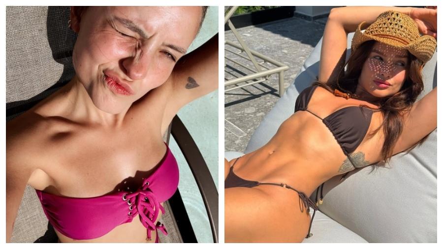 Larissa Manoela e Juliette renovaram o bronzeado