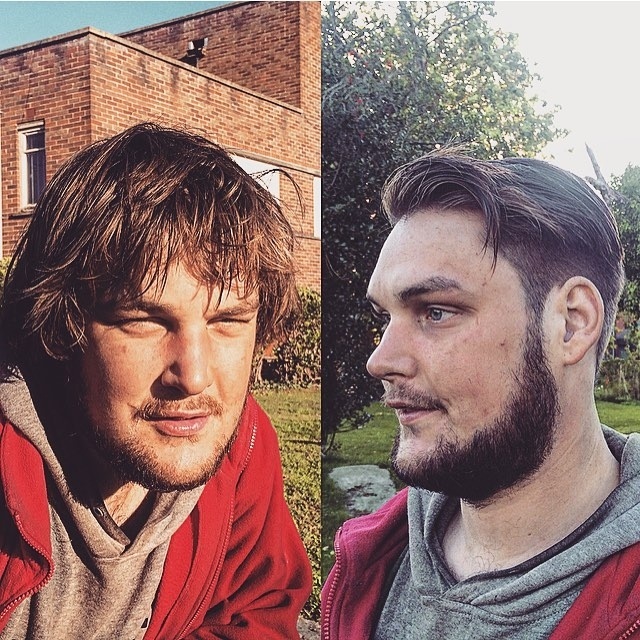 Cabeleireiro corta cabelos de moradores de rua - Reprodução/Instagram/@joshuacoombes