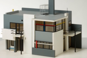 Maquete da casa Rietveld Schröder em Utrecht (1924) - Gemeentemuseum, Den Haag, Holanda - Gemeentemuseum, Den Haag, Holanda