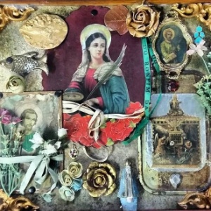 Detalhe da obra do artista Raimundo Rodriguez presente na novela "Velho Chico", da Rede Globo. - Divulgação