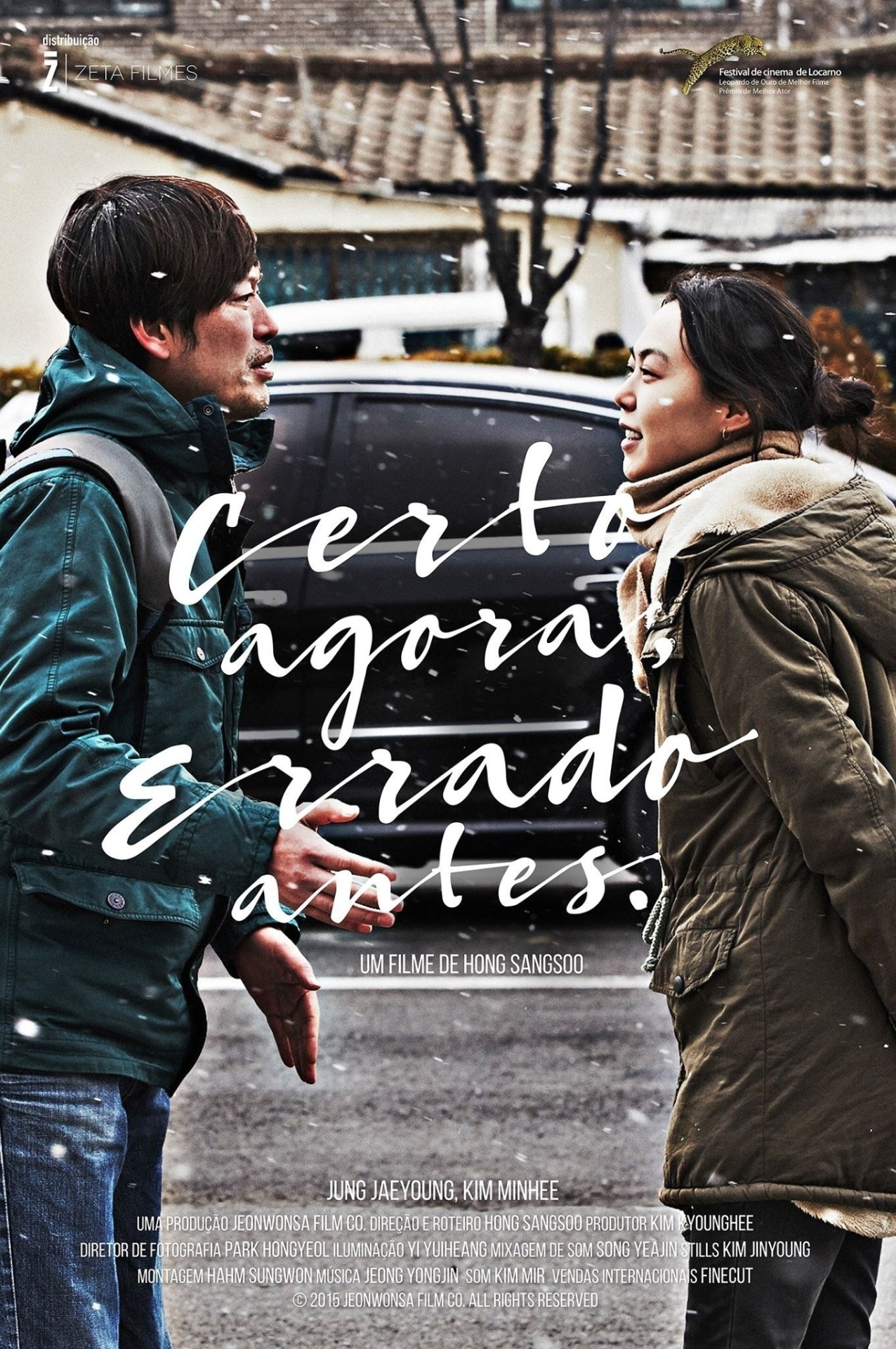 Pôster do filme "Certo Agora, Errado Antes" - Divulgação