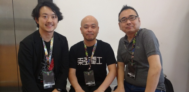 Yoshihiko Yamazaki, Tsutomu Nihei e Yamamoto-san vieram ao Brasil divulgar "Blame!" e "Knights of Sidonia" - Claudio Prandoni/UOL
