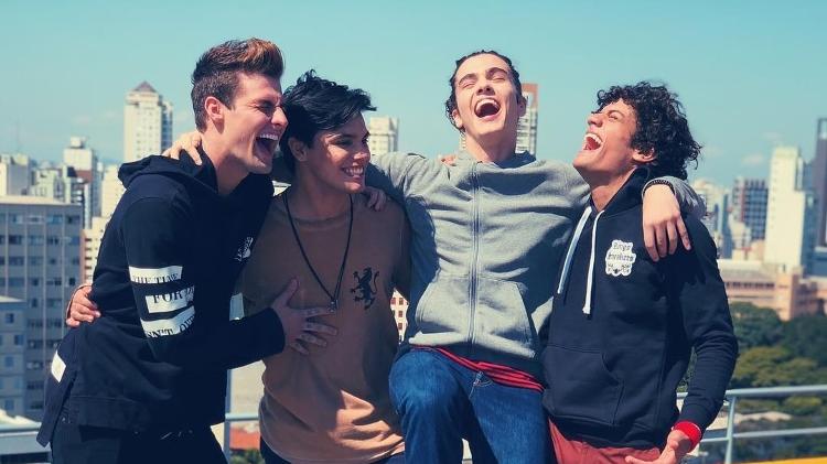 Pedro Rezende, o Rezende Evil, Apollo Costa, Gabriel Santana e Matheus Lustosa, protagonistas da série "Z4" - Reprodução/Instagram - Reprodução/Instagram