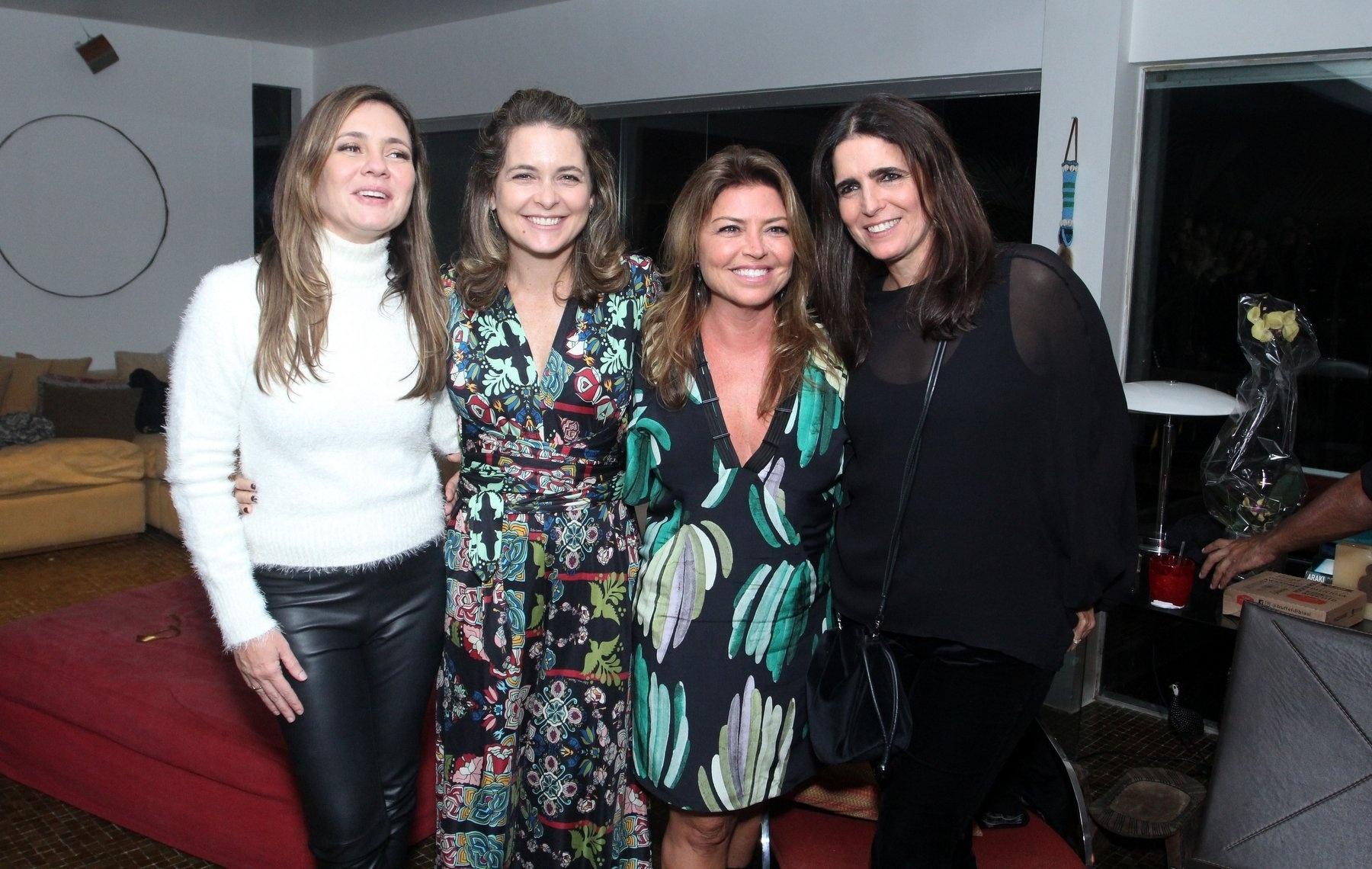 Adriana Esteves, Cláudia Abreu e Malu Mader prestigiam festa de lançamento do canal do Youtube de de Naná Karabachian, na quarta-feira (12), em São Conrado - Marcos Ferreira/Brazil News