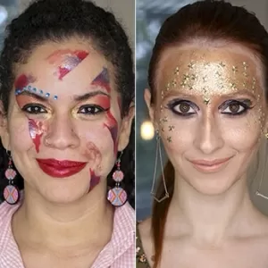 Maquiagem sombra - Carnaval 2020  Ideias de maquiagem, Maquiagem olhos,  Coisas de maquiagem