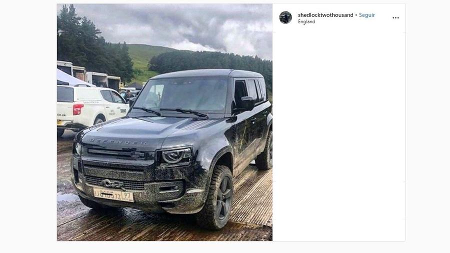 Novo Land Rover Defender no set de James Bond - Reprodução/Instagram