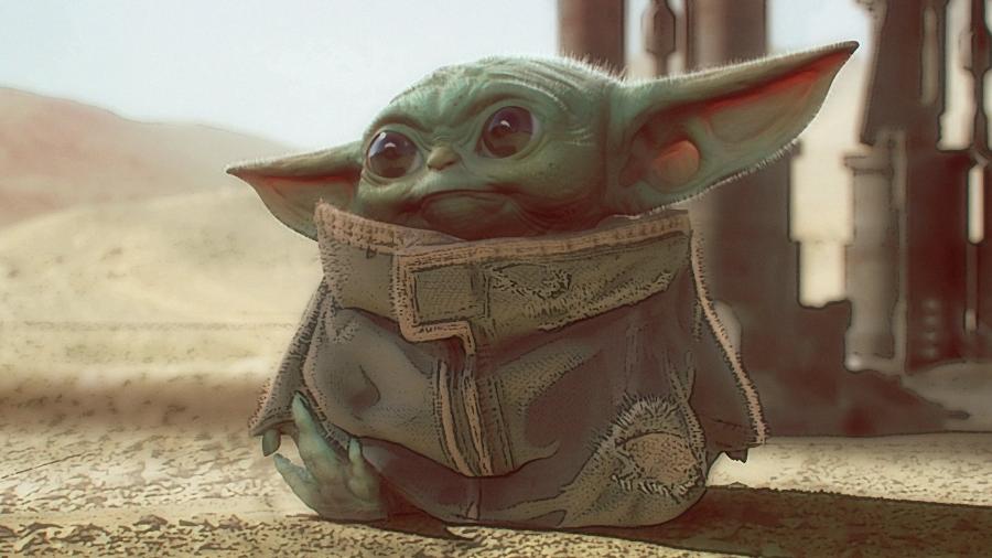 Arte conceitual do Bebê Yoda, revelada por Jon Favreau - Reprodução