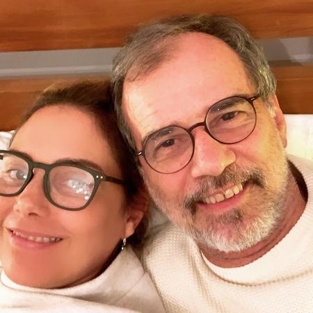 Curada de um câncer, a atriz Heloisa Périssé passa a quarentena com o marido, Mauro Farias - Reprodução/Instagram