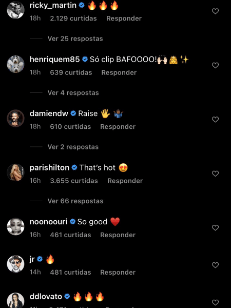 anitta coments - Reprodução/Instagram/@anitta - Reprodução/Instagram/@anitta